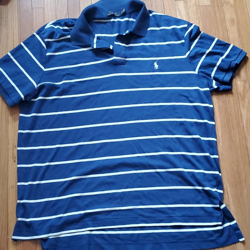 Ralph Lauren Polo size XL blue striped